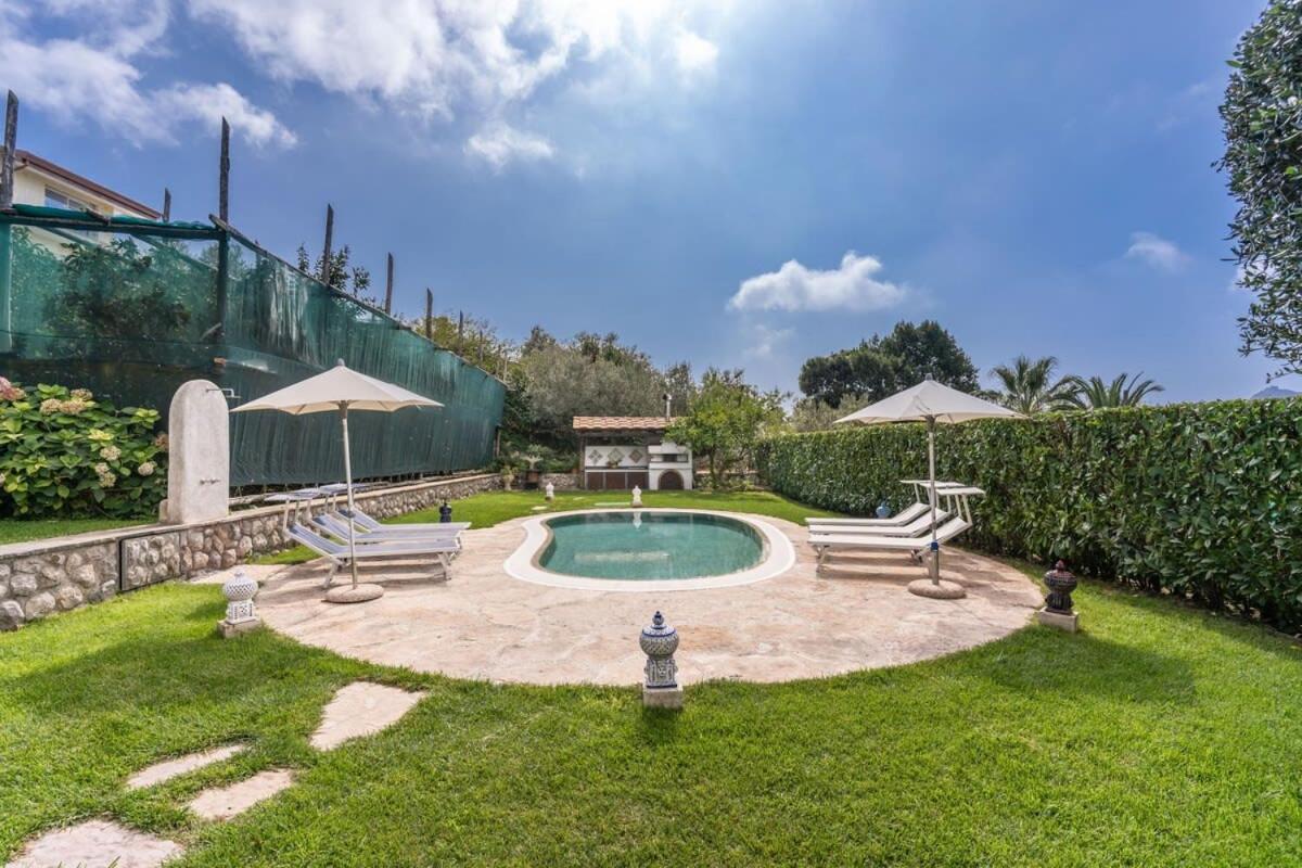 Villa Mimosa Rustic Elegance Views & Pool Massa Lubrense Kültér fotó