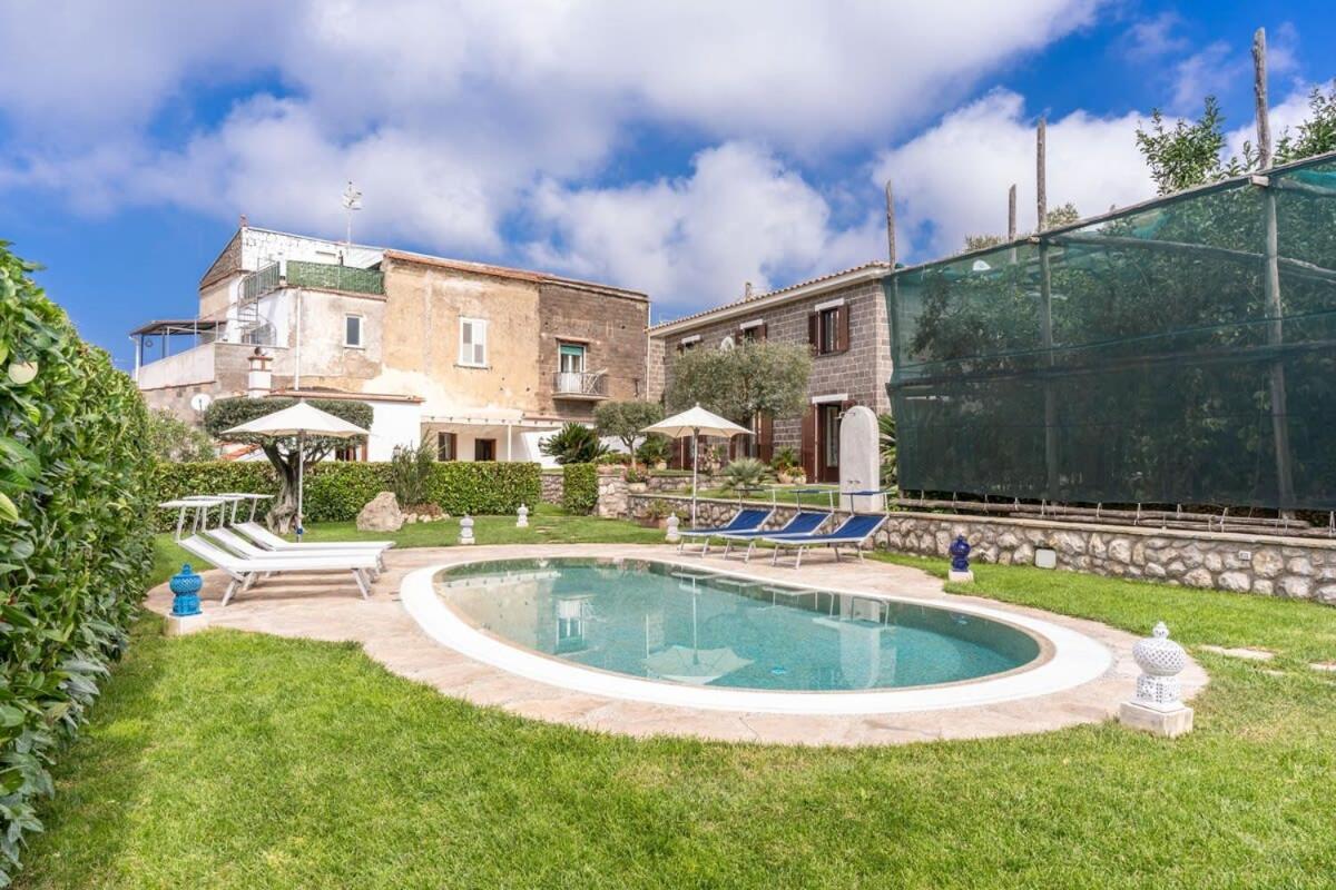 Villa Mimosa Rustic Elegance Views & Pool Massa Lubrense Kültér fotó